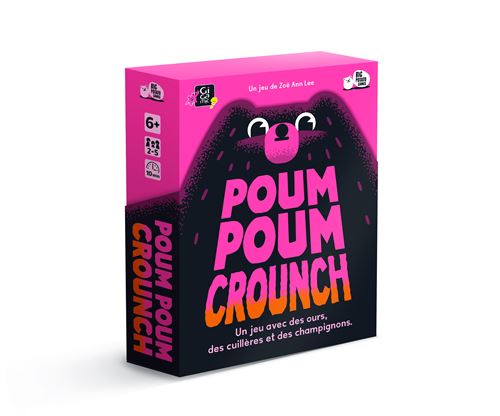 Jeu D'ambiance Gigamic Poum Poum Crounch – Jeu Rapide 10 Min, 2-5 Joueurs