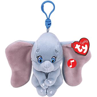 Animal en peluche TY Peluche porte-clé Dumbo 10 cm