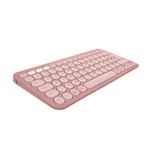 Clavier sans fil Logitech Pebble Keys 2 K380s Bluetooth Rose