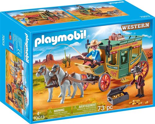 Playmobil Western Le western 70013 Diligence du Far-West