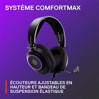 Casque Micro Gaming SteelSeries Arctic Nova 3 Noir + HS1