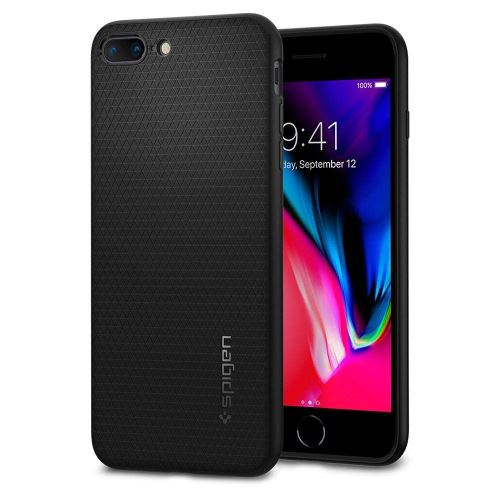 Spigen Liquid Air Armor - Achterzijde behuizing voor mobiele telefoon - thermoplastic polyurethaan (TPU) - zwart - voor Apple iPhone 7 Plus