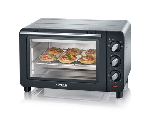 SEVERIN TO 2064 - Elektrische oven - 14 liter - 1.2 kW - zwart/zilver