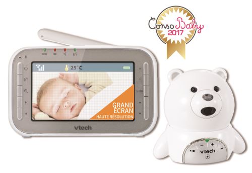 Ecoute-bébé vidéo Vtech Babyphone vidéo XL Ourson BM4200