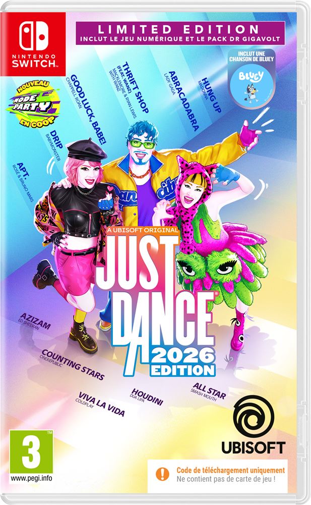 Just Dance 2026 Limited Edition Code in a box Nintendo Switch