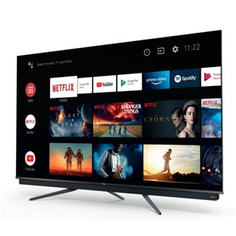 TV QLED TCL 55C815 139 cm 4K UHD Smart TV Noir et gris Reconditionné