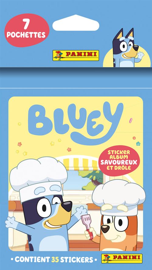 Panini Cartes à collectionner Bluey Blister 7 pochettes 35 stickers - vue 2