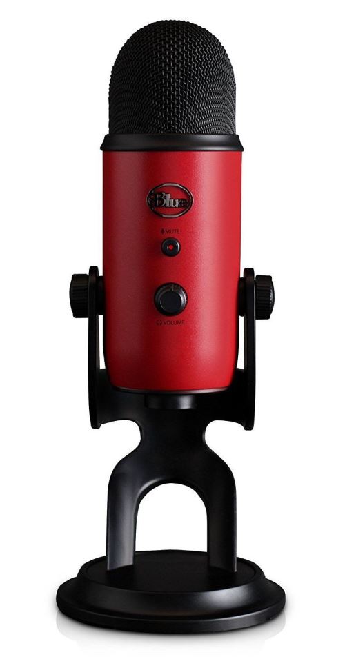 Microphone Blue Yeti Rouge