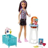 Coffret Barbie Skipper Babysitter Mattel Avec Poussette Poupee Achat Prix Fnac