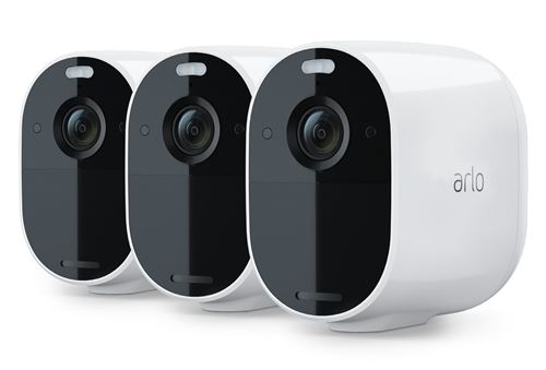 Arlo Essential - Netwerkbewakingscamera - openlucht, binnen - weerbestendig - kleur (Dag en nacht) - 1920 x 1080 - 1080p - audio - draadloos - Wi-Fi - H.264 (pak van 3)