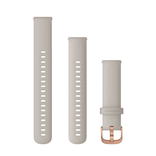 Bracelet Garmin Quick Release 18 mm Silicone Beige boucle or rose
