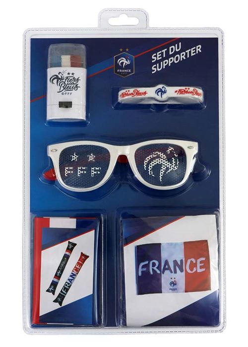 Set du supporter FFF Equipe de France licence officielle