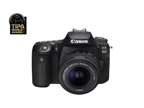 Appareil photo reflex Canon EOS 90D + objectif EF-S 18-55 mm f/3.5-5.6 IS STM État correct - Canon reconditionné disponible sur Fnac