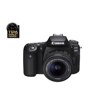 Canon EOS 90D Reflex Behuizing Zwart + EF-S 18-55mm f/3.5-5.6 IS STM Lens