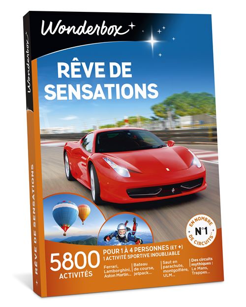 Coffret cadeau Wonderbox Rêve de sensations
