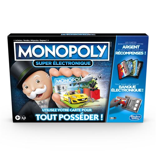 Jeu classique Hasbro Gaming Monopoly Super électronique État correct - Hasbro Gaming reconditionné disponible sur Fnac