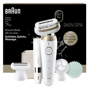 Épilateur électrique Braun SkinSpa 3D Silk-Epil 9 Flex 9-481 Blanc et Or - 1