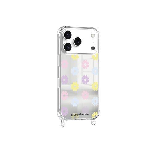 Coque imprimée La coque Française Miroir Marguerites pastels avec anneau pour iPhone 17 Pro