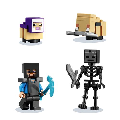 Lego 21172 minecraft™ le portail en ruine jouet pour fille et garçon de 8  ans avec figurines de steve et wither squelette - La Poste