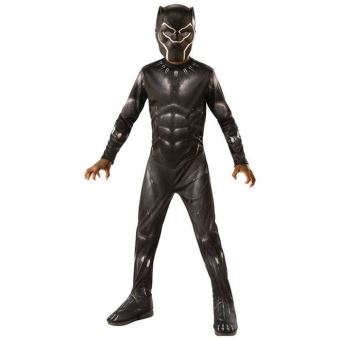 Marvel - avengers - deguisement - black panther - costume et gant taille l  7-8 ans, fetes et anniversaires
