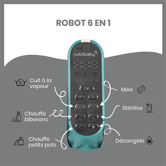 Robot préparation bébé Babymoov Nutribaby + A001136 500 W Vert Opale