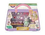 Playset Sylvanian Families La valisette de mode et grande sœur lapin neige