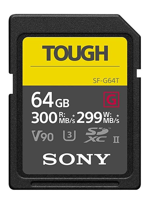 Carte mémoire Flash SDXC UHS-II Sony Tough SF-G64T V90 64 Go Classe 10