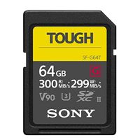 Carte mémoire Flash SDXC UHS-II Sony Tough SF-G64T V90 64 Go Classe 10