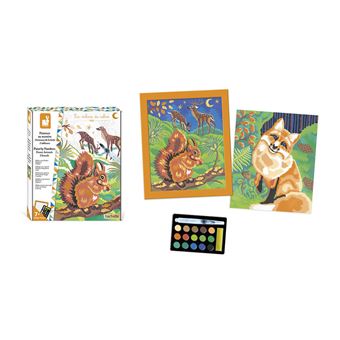 Kit créatif Janod Peinture au numéro Animaux de la forêt