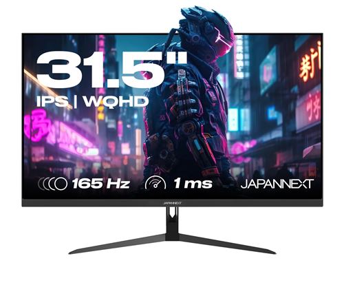 Ecran PC gaming Japannext JN-IPS3150WQHDR165 31,5 165 Hz WQHD