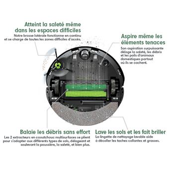 Robot aspirateur et laveur de sols Combo j7