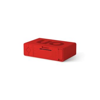 Flip + - réveil gomme rouge Lexon