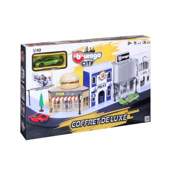 Coffret Bburago Ago City avec 2 structures et 1 véhicule 1:43