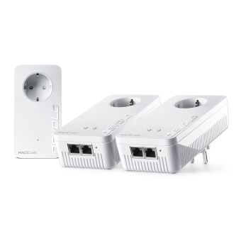 devolo Magic 1 WiFi - Kit de réseau - pont - HomeGrid - Wi-Fi 5 - Bi-bande - Branchement mural (pack de 2)