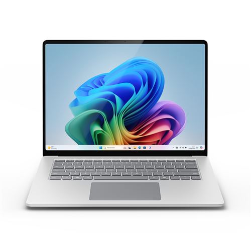 PC Portable Microsoft Surface Laptop 7e édition 15 Ecran tactile Copilot+PC Snapdragon® X Elite 16 Go RAM 256 Go SSD Platine