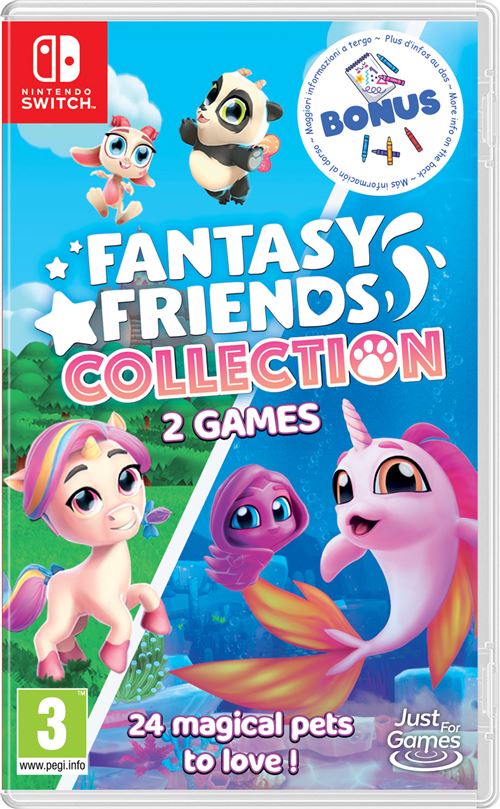 Fantasy Friends Collection (1+2 + cahier de Coloriage) Nintendo Switch