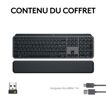 Clavier sans fil Azerty Logitech MX Keys S Plus Noir