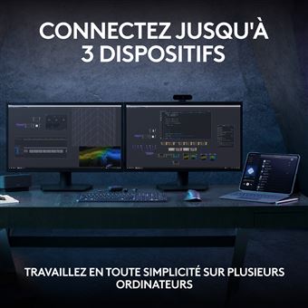 Clavier sans fil Azerty Logitech MX Keys S Plus Noir