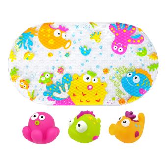 Set Escabbo Tapis de bain et 3 aspergeurs Océan