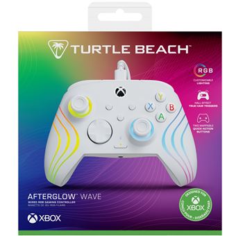 Manette filaire Turtle Beach Afterglow Wave Blanc pour Xbox Series XS Xbox One et Windows