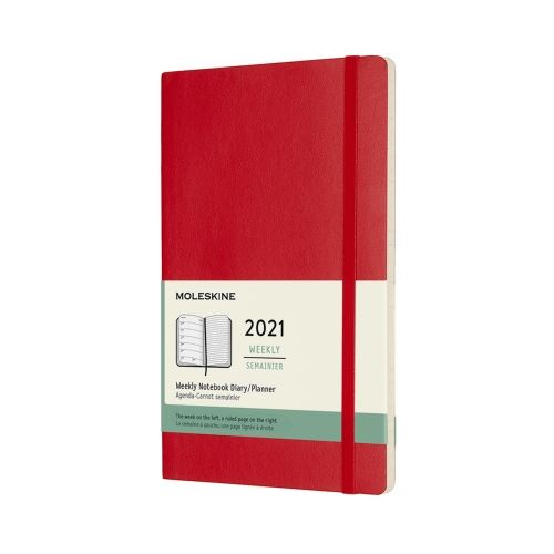 2021 semainier Moleskine Souple grand format Rouge