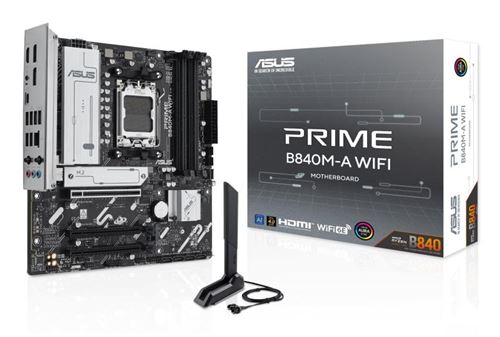 Carte mère ASUS PRIME AMD B840M-A WIFI micro ATX Socket AM5 Chipset AMD B840