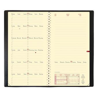 Agenda civil semainier spiralé QuoVadis 2022 Wild Italnotes Beige