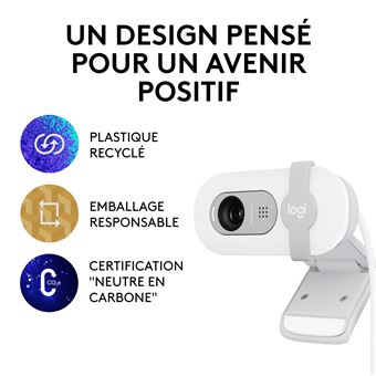 Webcam Logitech Brio 100 Full HD Blanc