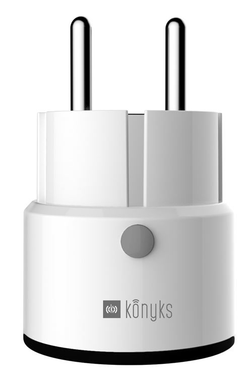Prise connectée Konyks Priska Max Black Blanc