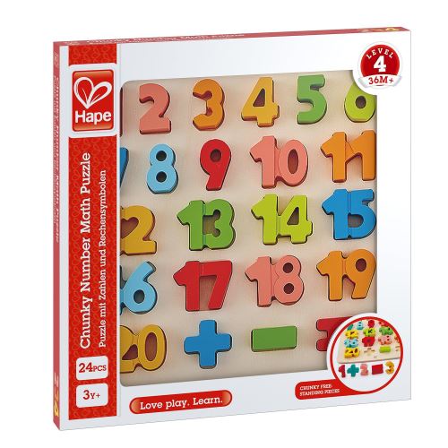 Puzzle 24 pi&egrave;ces Premiers calculs Hape