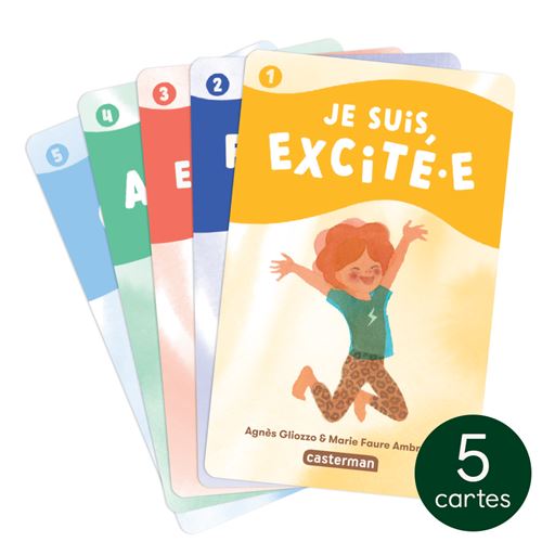 Pack 5 cartes pour conteuse d'histoire Yoto Le yoga des émotions - Yoto