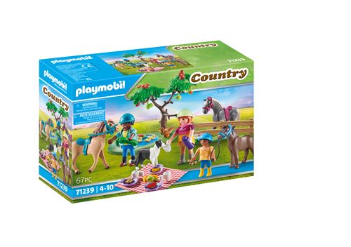 Playmobil Country 71239 Cavaliers et chevaux pique-nique État correct - Playmobil reconditionné disponible sur Fnac