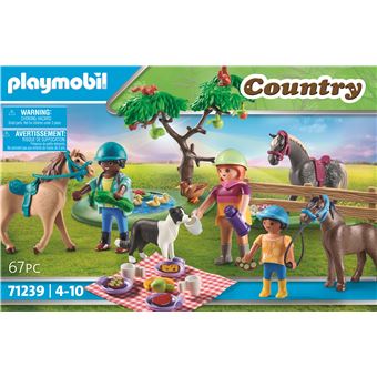 Playmobil Country 71239 Cavaliers et chevaux pique-nique - Playmobil -  Achat & prix