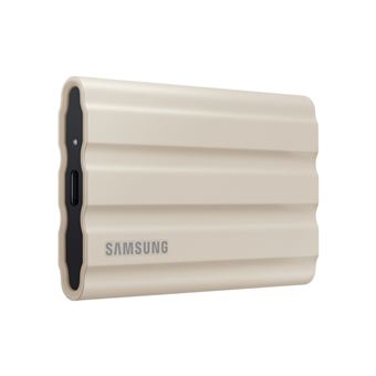 Disque SSD Externe Samsung Portable T7 Shield MU-PE1T0K/EU USB Type C 1 To  Beige - SSD externes - Achat & prix